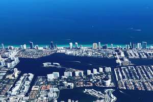 Sunny Isles Beach Florida airial view